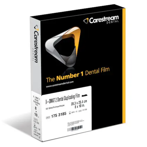 Carestream Health X-Omat 2 Dental Duplicating Film, 8" x 10", 50/Box, 1753185 thumbnail 2