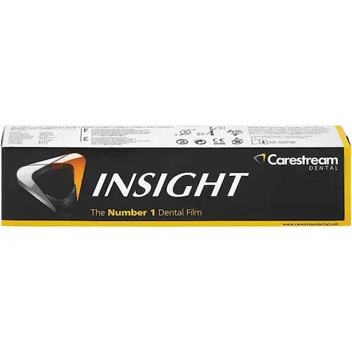 Carestream Insight IP-12 Intraoral Dental X-Ray Film, Size 1, Double Film, Paper Packets, F-Speed, 100/Box, 8055402 thumbnail 10