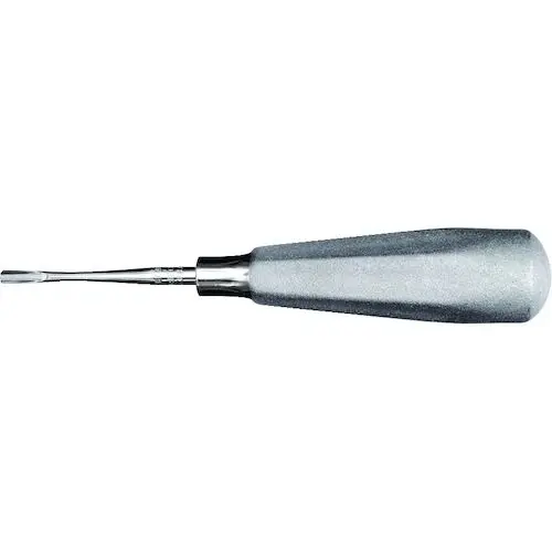 Hu-Friedy Luxating Elevator, Curved, 4mm, Single End, #510 Large Tapered Hexagonal Handle, EL4C thumbnail 3