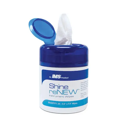 Hu-Friedy Shine reNEW Instrument Wipes, Stain & Rust Remover, 20/Canister, IMS-1455 thumbnail 2
