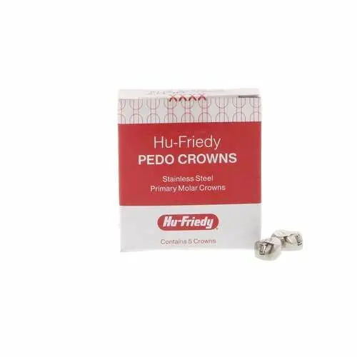 Hu-Friedy Stainless Steel Primary Molar Crown, Upper Left First Molar #7, Size D7, Refill 5/Pack, SSC-ULD7 thumbnail 7
