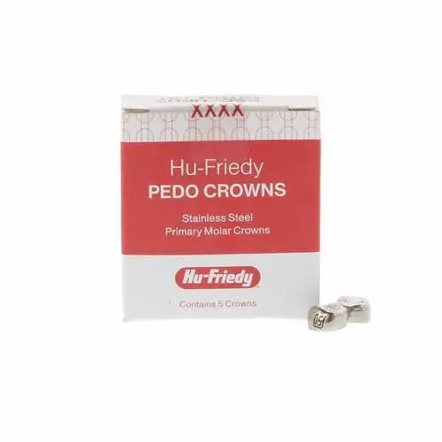 Hu-Friedy Stainless Steel Primary Molar Crown, Upper Right First Molar #5, Size D5, Refill 5/Pack, SSC-URD5 thumbnail 7