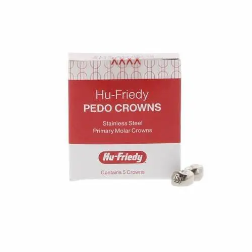 Hu-Friedy Stainless Steel Primary Molar Crown, Upper Right First Molar, Size 6 (D6), 5/Box, SSC-URD6 thumbnail 7