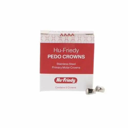 Hu-Friedy Stainless Steel Pedo Crowns, First Primary Molar, Lower Left, Size #4 (LLD4), 5/Pack, SSC-LLD4 thumbnail 7