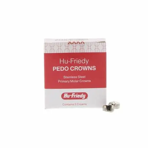 Hu-Friedy Stainless Steel Primary Molar Crown, Lower Right First Molar, Size 4 (D4), Refill Box of 5, SSC-LRD4 thumbnail 7