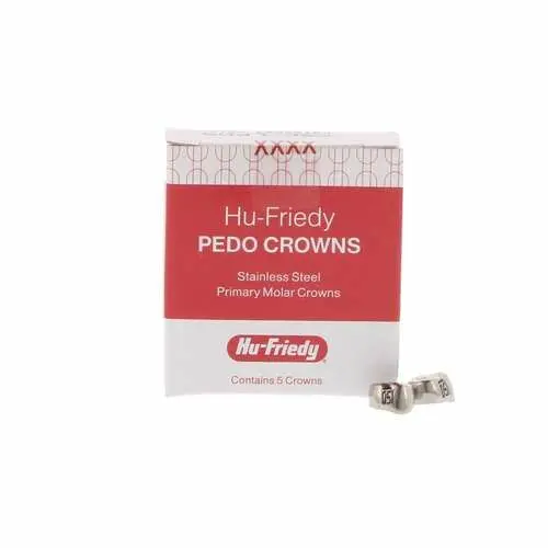 Hu-Friedy Stainless Steel Primary Molar Crown, Lower Right First Molar, Size 5 (D5), Refill Box of 5, SSC-LRD5 thumbnail 7