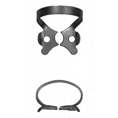 Hu-Friedy Black Line Rubber Dam Clamp #2, Winged, Premolar/Bicuspid, RDCM2X thumbnail 3