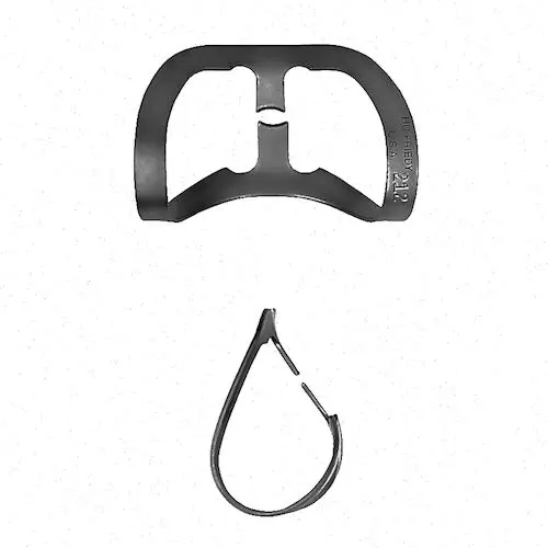 Hu-Friedy Black Line Rubber Dam Clamp #212, Wingless, Serrated Jaws, Anterior, RDCM212X thumbnail 3