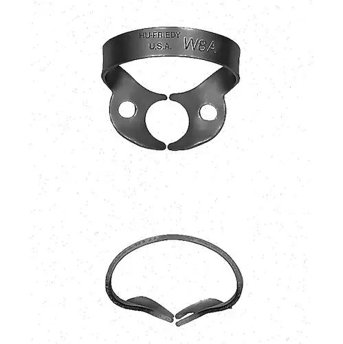 Hu-Friedy Black Line Rubber Dam Clamp #W8A, Wingless, Molar, RDCMW8AX thumbnail 3