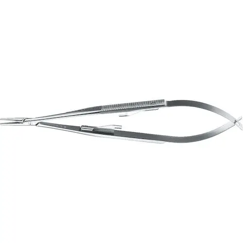 Hu-Friedy Castroviejo Needle Holder, 5-1/2" (14 cm), Serrated, Tungsten Carbide, 1 Each, NHCV thumbnail 4
