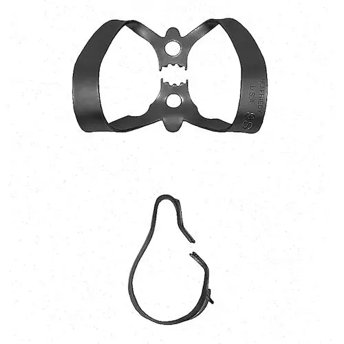 Hu-Friedy Black Line Rubber Dam Clamp #9S, Winged, Anterior, RDCM9SX thumbnail 3