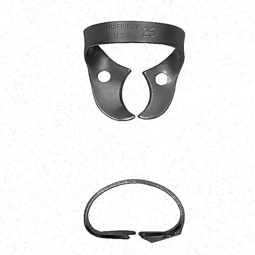 Hu-Friedy Black Line Rubber Dam Clamp #25, Wingless, Upper Left/Lower Right Molars, RDCM25X thumbnail 3
