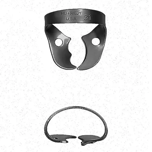 Hu-Friedy Black Line Rubber Dam Clamp #31, Wingless, Upper Left Molar, 1/Each, RDCM31X thumbnail 3