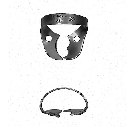 Hu-Friedy Black Line Rubber Dam Clamp #30, Wingless, Upper Right Molar, RDCM30X thumbnail 3