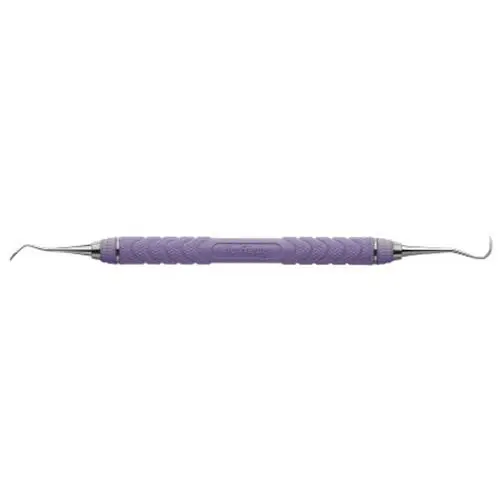 Hu-Friedy EverEdge 2.0 Nevi 1/H5 Anterior Sickle Scaler, Double End, Resin 8 Colors Handle (Purple), SNEV1/H5C8E2 thumbnail 3