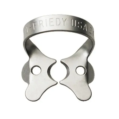 Hu-Friedy Satin Steel Rubber Dam Clamp, #2A, Winged, Larger Premolars, 1/Pk, RDCM2A thumbnail 4