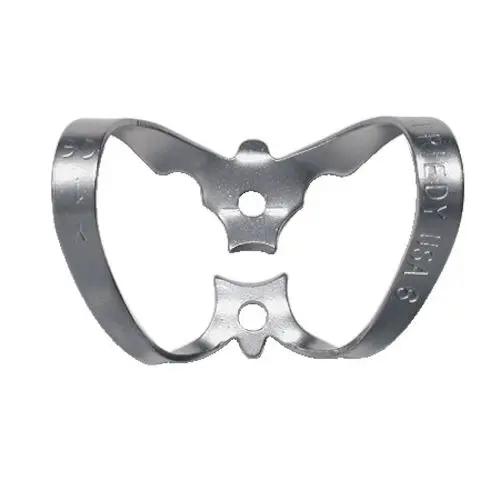 Hu-Friedy Satin Steel Rubber Dam Clamp, #6, Anterior, Winged, 1/Pk, RDCM6 thumbnail 4