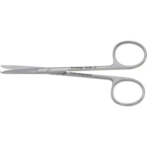 Hu-Friedy Suture Scissors, Standard Series, #13S, 4-3/4" (12 cm), Straight, Stainless Steel, 1/Pk, S13S thumbnail 4