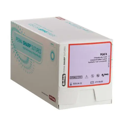 Hu-Friedy Perma Sharp Plain Gut Absorbable Suture, 3-0, C-9 Reverse Cutting Needle, 1/2 Circle, 18", 12/Box, PSN612A thumbnail 7