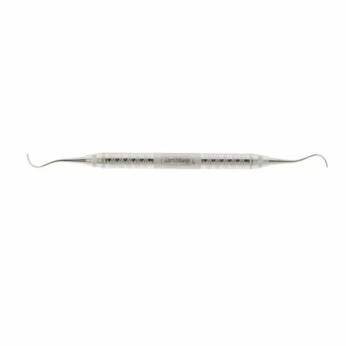 Hu-Friedy Universal Curette, Double-Ended, 17/18 Indiana University, #6 Satin Steel Handle, Posterior, SIU17/186 thumbnail 4