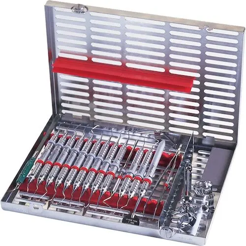 Hu-Friedy IMS Signature Series Large Cassette, 16-Instrument Capacity with Accessory Area, Orange, 8" x 1.25" x 11", IM4163 thumbnail 3