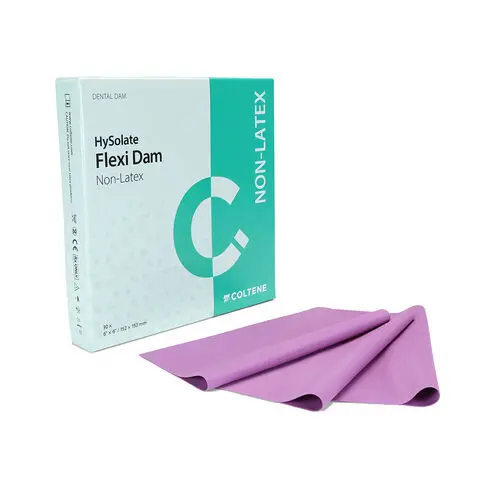 Hygenic Flexi-Dam Non-Latex Dental Dam, 6" x 6", Medium, Purple, 30/Box, H09945 thumbnail 13