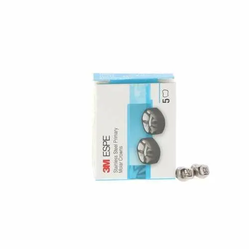3M™ ESPE™ Stainless Steel Primary Molar Crown, Size 2, Upper Right First Primary Molar, D-UR-2, Box of 5 thumbnail 7