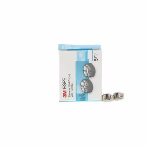 3M™ ESPE™ Stainless Steel Primary Molar Crown, Size 4, Upper Right First Primary Molar, D-UR-4, Box of 5 thumbnail 9