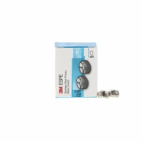3M™ ESPE™ Stainless Steel Primary Molar Crown, Size 3, Upper Left First Primary Molar (D-UL-3), Box of 5 thumbnail 8