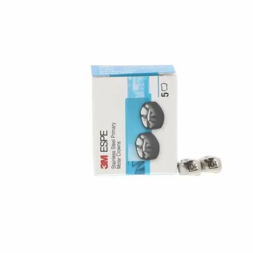 3M™ ESPE™ Stainless Steel Primary Molar Crown, Size 4, Upper Left First Primary Molar, DUL4, Box of 5 thumbnail 9