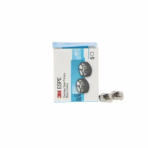 3M™ ESPE™ Stainless Steel Primary Molar Crown, Size DUL5 (Upper Left First Primary Molar), Box of 5 thumbnail 9