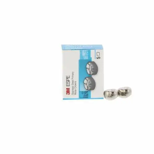 3M ESPE Stainless Steel Primary Molar Crown, Second Primary Molar, Upper Left, Size 5, EUL5, 5/Box thumbnail 9