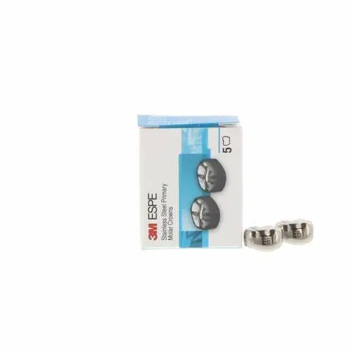 3M™ ESPE™ Stainless Steel Primary Molar Crown, Size 6, Lower Right Second Primary Molar, ELR6, Box of 5 thumbnail 9