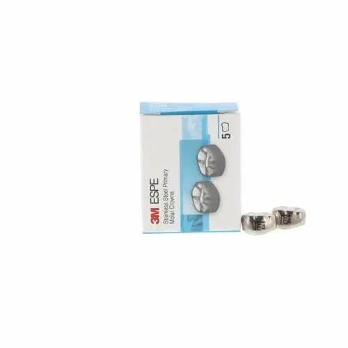 3M™ ESPE™ Stainless Steel Primary Molar Crowns, Size ELL4, Lower Left Second Primary Molar, 5/Box thumbnail 9