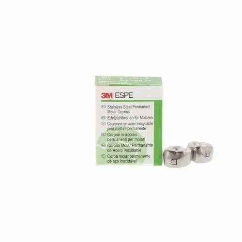 3M™ ESPE™ Stainless Steel Permanent Molar Crowns, Size 6UR5, Upper Right First Permanent Molar, Box of 5 thumbnail 15
