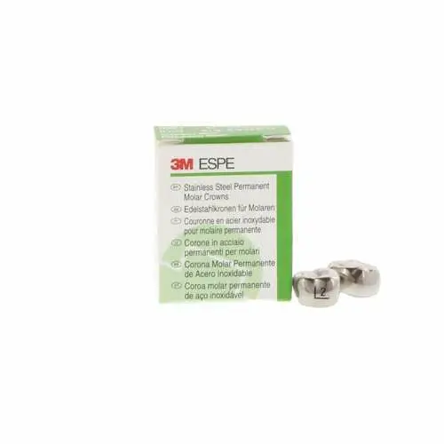 3M™ ESPE™ Stainless Steel Permanent Molar Crown, Size 6UL2 (Upper Left First Permanent Molar, Size 2), Box of 5 thumbnail 13