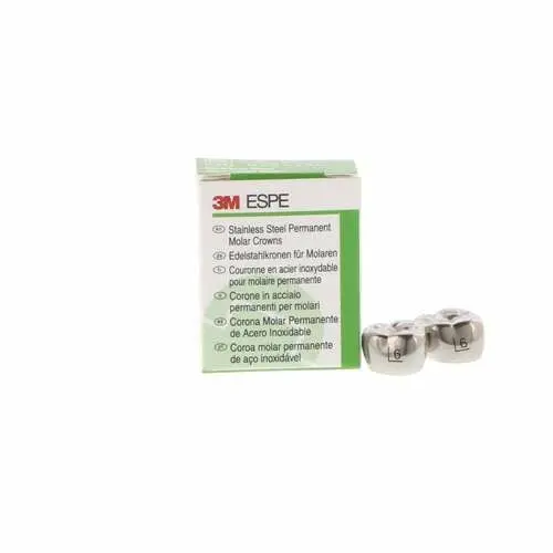 3M™ ESPE™ Stainless Steel Permanent Molar Crown, Size 6UL6, Upper Left First Permanent Molar, 5/Box thumbnail 13