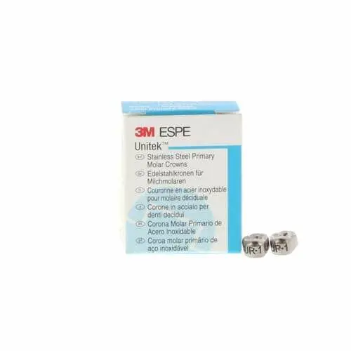 3M Unitek Stainless Steel Primary Molar Crown, Upper Right First Molar, Size 1 (1UR1), 5/Box, 900121 thumbnail 8