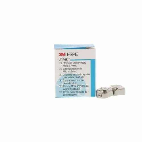 3M Unitek Stainless Steel Primary Molar Crown, Upper Right Second Primary Molar, Size 6 (UR6), 5/Box, 900226 thumbnail 9