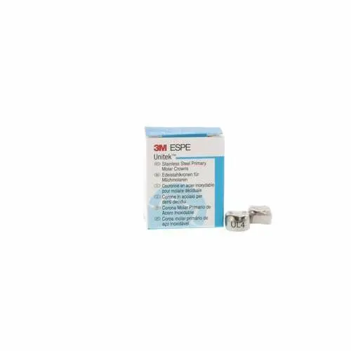 3M Unitek Stainless Steel Primary Molar Crowns, Upper Left Second Primary Molar, Size 4 (UL4), 5/Box, 900214 thumbnail 8