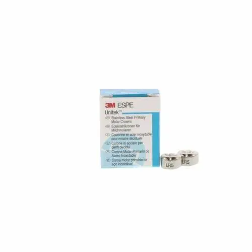 3M Unitek Stainless Steel Primary Molar Crown, Lower Right Second Primary Molar, Size 5 (LR5), 5/Pk, 900245 thumbnail 9
