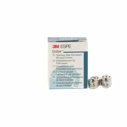 3M Unitek Permanent Stainless Steel Crown, Upper Left First Bicuspid, Size 5 (UL-5), Box of 5, 900515 thumbnail 8