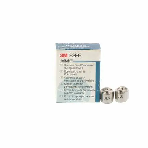 3M Unitek Permanent Stainless Steel Crown, Upper Left First Bicuspid, Size 6 (UL-6), 5/Box, 900516 thumbnail 8
