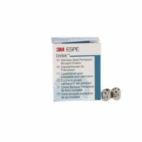 3M Unitek Permanent Stainless Steel Crown, Lower Left First Bicuspid, Size 1 (1LL), 5/Box, 900531 thumbnail 8