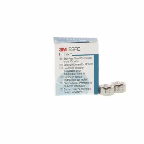 3M Unitek Stainless Steel Permanent Molar Crown, Lower Left First Molar, Size 2 (2LL), 5/Box, 900332 thumbnail 9