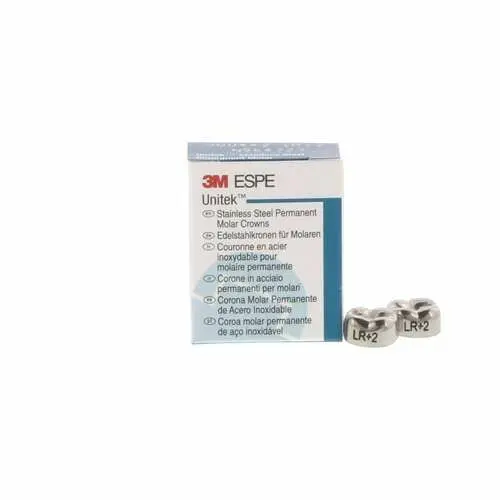 3M Unitek Permanent Stainless Steel Crowns, Lower Right Second Permanent Molar, Size 2LR, 5/Box, 900442 thumbnail 9