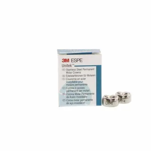 3M Unitek Stainless Steel Permanent Molar Crowns, Lower Right Second Molar, Size 4 (4LR), 5/Box, 900444 thumbnail 9