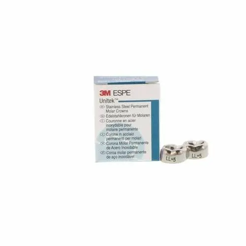 3M Unitek Stainless Steel Permanent Molar Crowns, Lower Left Second Permanent Molar, Size 5 (5LL), Box of 5, 900435 thumbnail 9