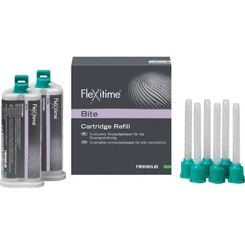Kulzer Flexitime Bite Fast Set Cartridge Refill, 2 x 50 mL Cartridges with 6 Mixing Tips, 50066038 thumbnail 3