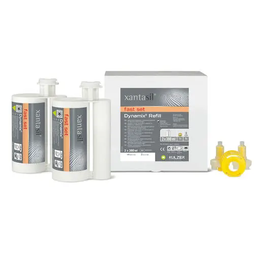 Xantasil Dynamix Fast Set Alginate Substitute Impression Material, 380 ml Cartridges, 2/Pk, 66052101 thumbnail 4